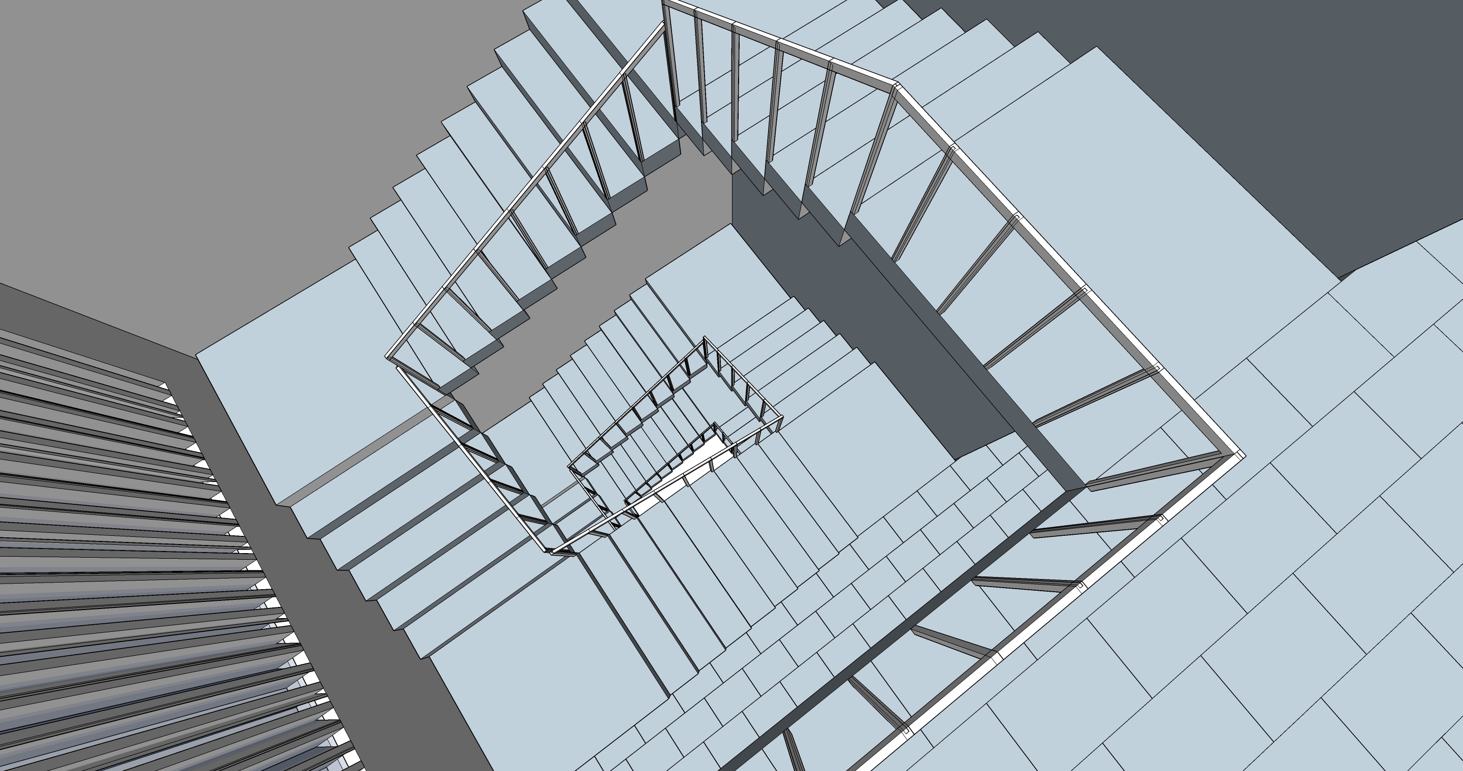 Bomberos — staircase perspective