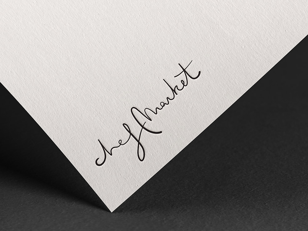 Chef Market — logo on paper