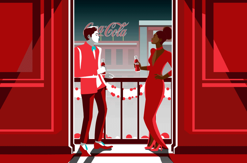 Coca-Cola — brindis animation