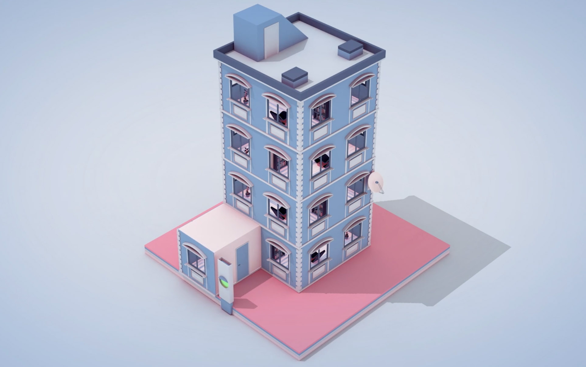 Tu Comunidad — blue building